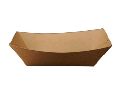 600 Stück Foodtray Pappschale 800ml, 135x87x55mm, braun