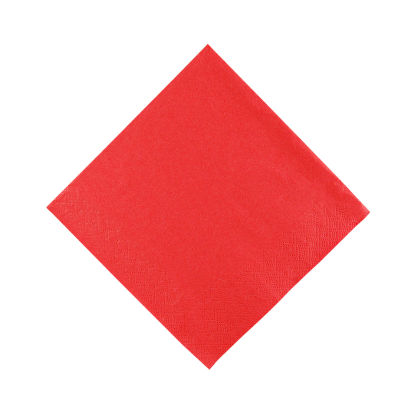 FASANA 1000 Stück Papier Servietten 3-lagig, 33x33cm, 1/4 Falz, rot