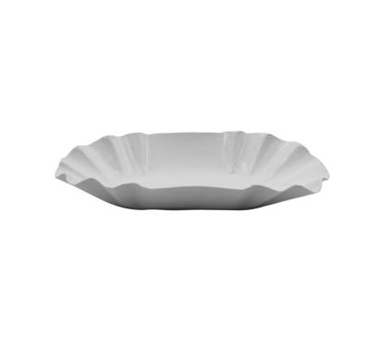 250 Stück Pappschalen, Pommesschale KU0, 90x160x30mm, oval, weiß (inkl. EWKF Gebühr)