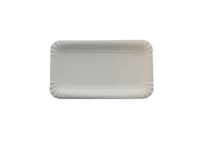 250 Stück Pappteller 10x16cm, weiß 250 Stück Pappteller 10x16cm, weiß
