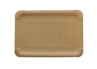 250 Stück Bio Pappteller 16x23cm, braun, Recycling 250 Stück Bio Pappteller 16x23cm, braun, Recycling