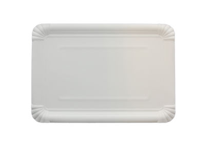 500 Stück Pappteller 18x26cm, weiß 500 Stück Pappteller 18x26cm, weiß