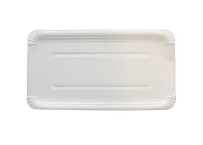 250 Stück Pappteller 19x33cm, weiß 250 Stück Pappteller 19x33cm, weiß