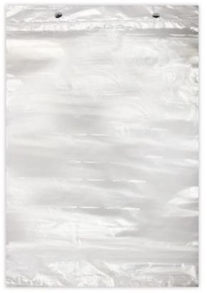 2500 Stück HDPE Poly- Flachbeutel, Abreißbeutel, 240x350+30mm, 10my, geblockt, transparent