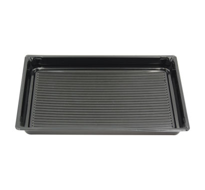 100 Stück Sushi-Tray, Sushi Schale, schwarz mit Deckel, Größe XL, 215x135x45mm (413) (inkl. EWKF Gebühr)