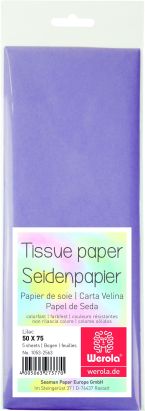 5 Stück Seidenpapier 50 x 75cm, 17 g/m², lila