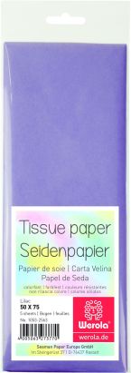 5 Stück Seidenpapier 50 x 75cm, 17 g/m², lila 5 Stück Seidenpapier 50 x 75cm, 17 g/m², lila