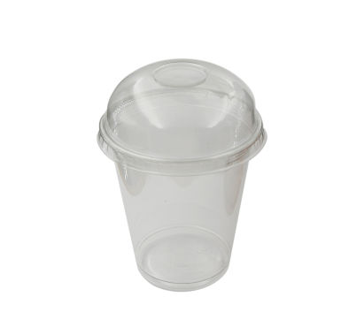 50 Stück APET Dom Deckel, Ø95mm, ohne Loch, transparent, für Smoothie Becher 260ml - 500ml (inkl. EWKF Gebühr)