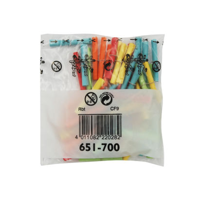 50 Stück Röllchenlose Gewinn nummeriert, bunt, 651-700 50 Stück Röllchenlose Gewinn nummeriert, bunt, 651-700