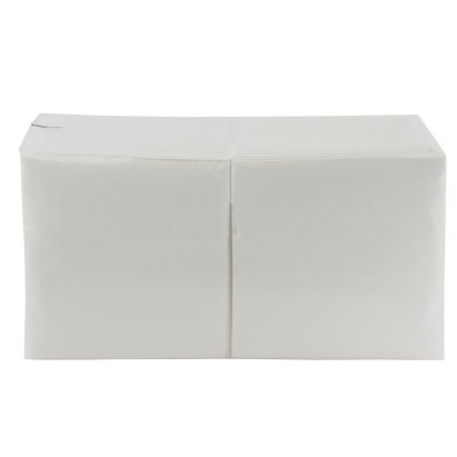 500 Stück Papier Servietten 1-lagig, 33x33cm, 1/4 Falz, weiß 500 Stück Papier Servietten 1-lagig, 33x33cm, 1/4 Falz, weiß