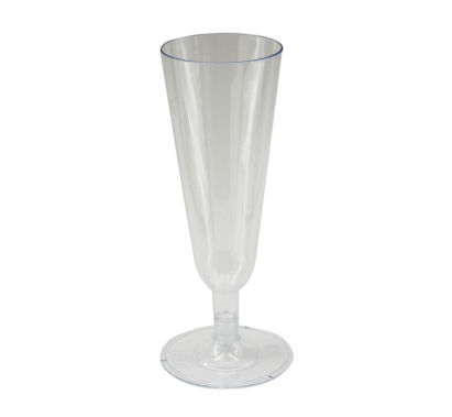 6 Stück Einweg-Sektglas 0,1l, glasklar, mit Steckfuß (inkl. EWKF Gebühr)