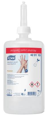 6 Stück Tork 420115 flüssiges Händedesinfektionsmittel, S1, Premium, 1000ml 6 Stück Tork 420115 flüssiges Händedesinfektionsmittel, S1, Premium, 1000ml