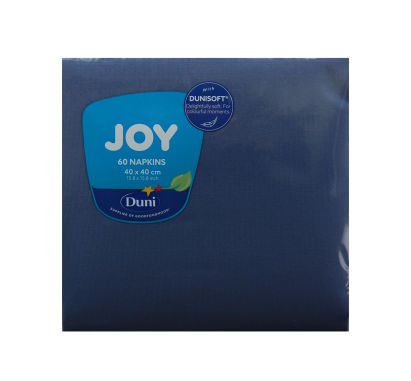 60 Stück DuniSoft Joy Servietten 40x40cm, dunkelblau