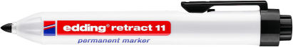 1 Stück edding 11 retract, Permanentmarker, schwarz 1 Stück edding 11 retract, Permanentmarker, schwarz