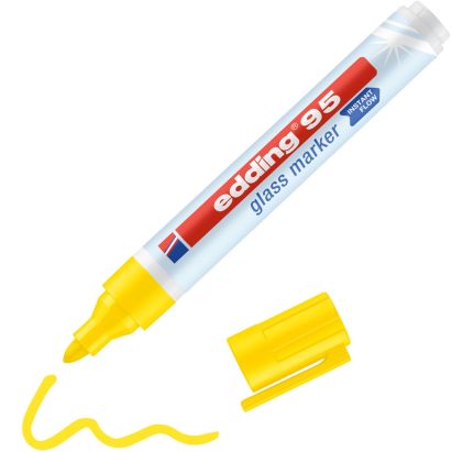 1 Stück edding 95 Glasmarker, gelb 1 Stück edding 95 Glasmarker, gelb