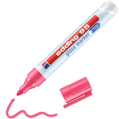 1 Stück edding 95 Glasmarker, pink 1 Stück edding 95 Glasmarker, pink