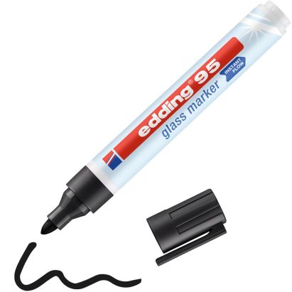 1 Stück edding 95 Glasmarker, schwarz 1 Stück edding 95 Glasmarker, schwarz