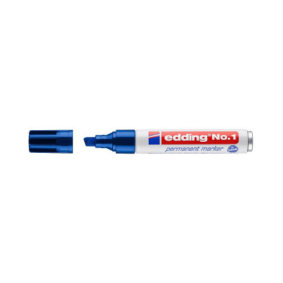 1 Stück edding No. 1 Permanentmarker, blau 1 Stück edding No. 1 Permanentmarker, blau