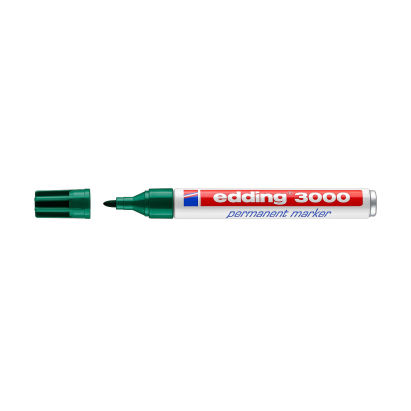 1 Stück edding 3000 Permanentmarker, grün 1 Stück edding 3000 Permanentmarker, grün