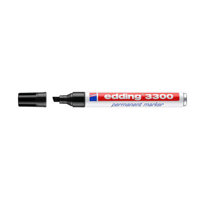1 Stück edding 3300 Permanentmarker, schwarz 1 Stück edding 3300 Permanentmarker, schwarz