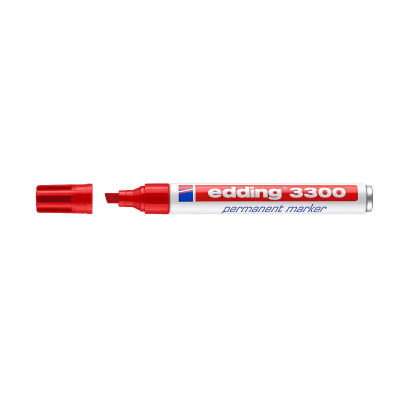 1 Stück edding 3300 Permanentmarker, rot 1 Stück edding 3300 Permanentmarker, rot