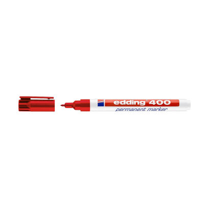 1 Stück edding 400 Permanentmarker, rot 1 Stück edding 400 Permanentmarker, rot
