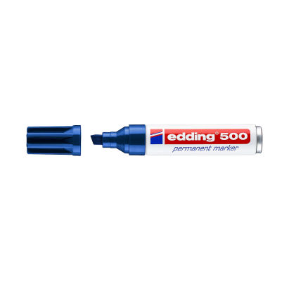 1 Stück edding 500 Permanentmarker, blau 1 Stück edding 500 Permanentmarker, blau