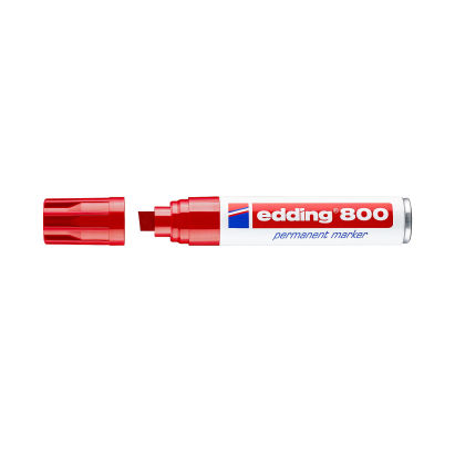 1 Stück edding 800 Permanentmarker, rot 1 Stück edding 800 Permanentmarker, rot