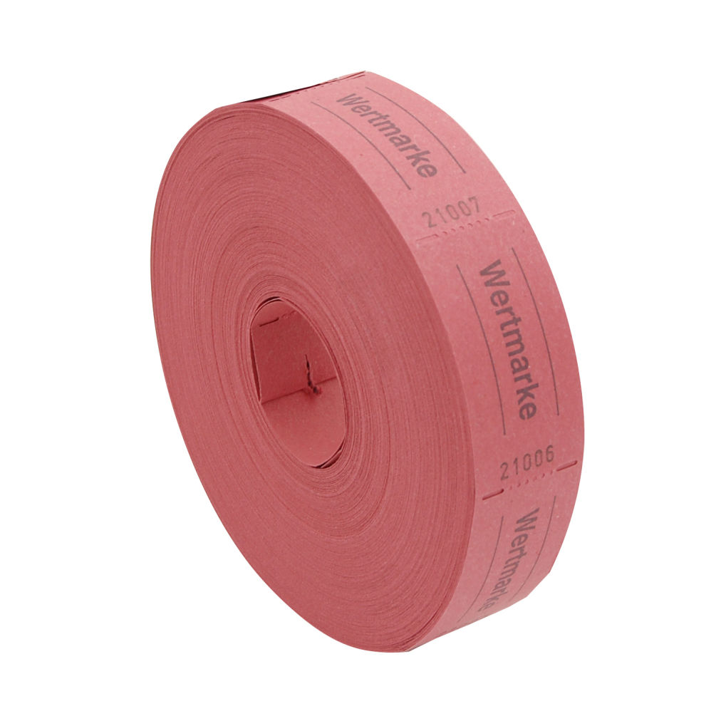 PARTY DISCOUNT Rollen-Gutscheine – 5 Rollen à 500 Abrisse, Grün, 30x30 Mm, Nummeriert