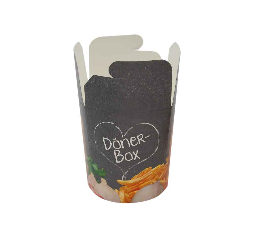 Dönerbox Mit Faltdeckel 26 Oz - 100 Stück Gastro Verpackungen Mit Motiv