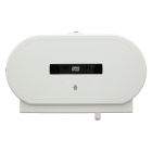 1 Stück Tork 346090 Mini Jumbo Toilettenpapierspender Elevation T2 Twin, Kunststoff, weiß