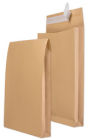 5 Stück MAILmedia Faltenversandtaschen B4, ohne Fenster, Haftklebung, 130 g/qm, 40mm Falte, braun