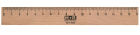 1 Stück M+R Holzlineal, 400mm, aus Buche, mit Metalleinlage, hellbraun