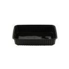 50 Stück Unischale PP, 500ml, 180x133mm, Mehrweg, schwarz