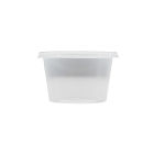 50 Stück Verpackungsbecher PP, 100ml, transparent, mit Deckel, Dessert