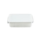 50 Stück Unischale PP, 750ml, 180x132mm, Mehrweg, weiß mit Deckel