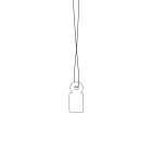 1000 Stück HERMA Warenanhänger, 10 x 22 mm, mit weißem Faden (6949)