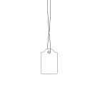 1000 Stück HERMA Warenanhänger, 18 x 28 mm, mit weißem Faden (6933)