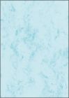 50 Stück Sigel Marmor-Papier, DP 551 A4, 200 g/qm, Edelkarton, blau