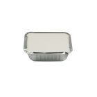 100 Stück Aluschale 450ml, rechteckig, 145x120x40mm, Menüschale R28L mit Deckel