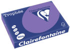 Clairefontaine 250 Blatt Kopierpapier Clairalfa Universal-Papier Trophée (Violett) DIN A4, 160 g/qm