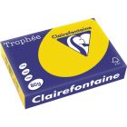 Clairefontaine 500 Blatt Kopierpapier Clairalfa Universal-Papier Trophée (Sonnenblumengelb) DIN A4, 80 g/qm