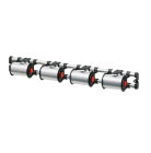 1 Stück Wand- Bandabroller VARIO für 4 Spulen, mit Abschneidemesser
