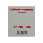 100 Stück Aufklebenummern, selbstklebend, Gewinn 201-300