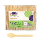 100 Stück Holzlöffel, 160mm, biologisch abbaubar
