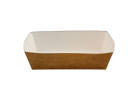 100 Stück Nature Snackschale 120x60x37mm, braun