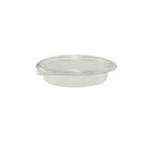 800 Stück rPET Klappboxen oval, 150ml, 145x108x31mm, transparent