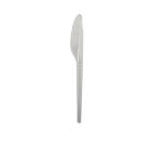 100 Stück Premium Mehrweg-Besteck Plastikmesser, 18cm, transparent