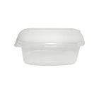 1000 Stück Feinkostbecher, Verpackungsbecher mit Deckel, klar, eckig (Kombipack), 150ml