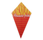 TOP 1000 Stück Pommes Frites Spitztüten 250gr. Pergament Ersatz, mit Druck
